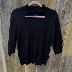 Torrid Black Keyhole Cutout Thin Sweater Sz. 1X